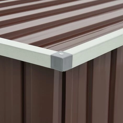 LES TENDANCES Boîte De Rangement De Jardin Marron 171x99x93 Cm 4 LES TENDANCES Boîte De Rangement De Jardin Marron 171x99x93 Cm – Image 2