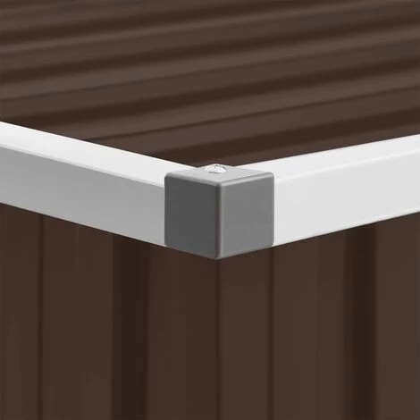 LES TENDANCES Boîte De Rangement De Jardin Marron 109x67x65 Cm 4 LES TENDANCES Boîte De Rangement De Jardin Marron 109x67x65 Cm – Image 2