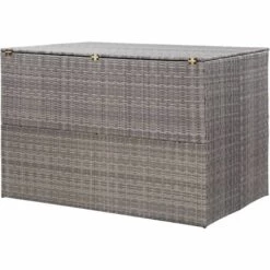 LES TENDANCES Boîte De Rangement De Jardin Gris 150x100x100 Cm Résine Tressée 9 LES TENDANCES Boîte De Rangement De Jardin Gris 150x100x100 Cm Résine Tressée -Rangement de jardin Soldes 66898575 3