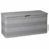 LES TENDANCES Coffre De Rangement Polypropylène Gris Clair Tinoa 2 LES TENDANCES Coffre De Rangement Polypropylène Gris Clair Tinoa -Rangement de jardin Soldes 66902604 1
