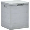LES TENDANCES Coffre De Rangement Plastique Gris Clair Nited 42 Cm 1 LES TENDANCES Coffre De Rangement Plastique Gris Clair Nited 42 Cm -Rangement de jardin Soldes 66902631 1