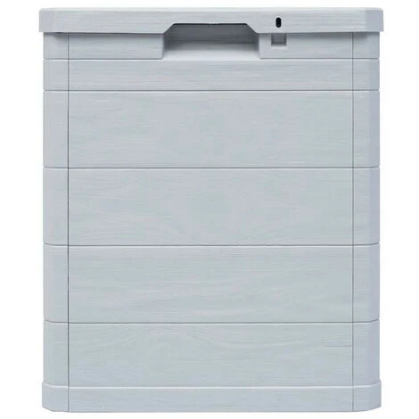 LES TENDANCES Coffre De Rangement Plastique Gris Clair Nited 42 Cm 4 LES TENDANCES Coffre De Rangement Plastique Gris Clair Nited 42 Cm – Image 2