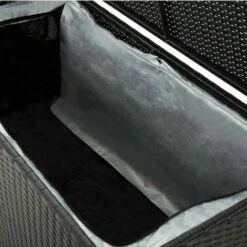 LES TENDANCES Coffre De Rangement Jardin Résine Tressée Noire Zamen 100 Cm 9 LES TENDANCES Coffre De Rangement Jardin Résine Tressée Noire Zamen 100 Cm -Rangement de jardin Soldes 66902816 4