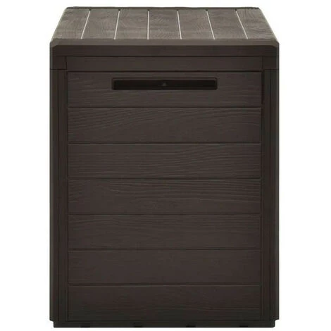 LES TENDANCES Coffre De Rangement Jardin Polypropylène Marron Stag 78 Cm 4 LES TENDANCES Coffre De Rangement Jardin Polypropylène Marron Stag 78 Cm – Image 2