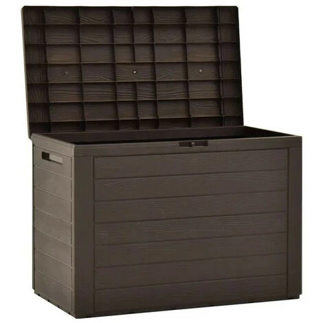 LES TENDANCES Coffre De Rangement Jardin Polypropylène Marron Stag 78 Cm 5 LES TENDANCES Coffre De Rangement Jardin Polypropylène Marron Stag 78 Cm – Image 3