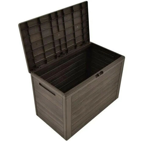 LES TENDANCES Coffre De Rangement Jardin Polypropylène Marron Stag 78 Cm 6 LES TENDANCES Coffre De Rangement Jardin Polypropylène Marron Stag 78 Cm – Image 4