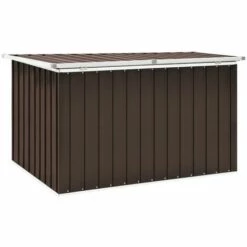 LES TENDANCES Boîte De Rangement De Jardin Marron 149x99x93 Cm -Rangement de jardin Soldes 66923568 4