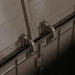 LES TENDANCES Boîte De Rangement De Jardin 180 L Marron PP -Rangement de jardin Soldes 66924106 4