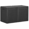 LES TENDANCES Boîte De Rangement De Jardin 180 L Noir PP -Rangement de jardin Soldes 66924699 1