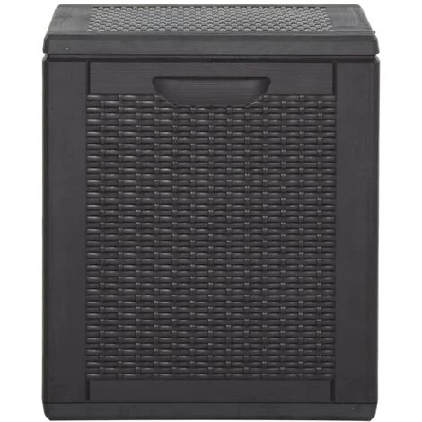 LES TENDANCES Boîte De Rangement De Jardin 180 L Noir PP 7 LES TENDANCES Boîte De Rangement De Jardin 180 L Noir PP – Image 5