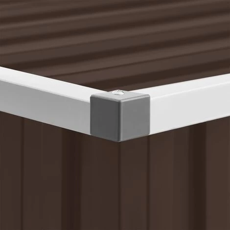 LES TENDANCES Boîte De Rangement De Jardin Marron 129x67x65 Cm 4 LES TENDANCES Boîte De Rangement De Jardin Marron 129x67x65 Cm – Image 2