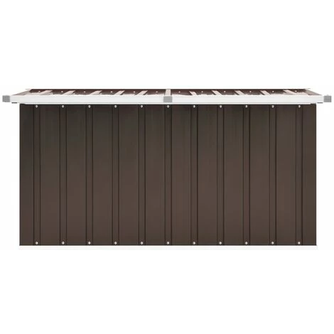 LES TENDANCES Boîte De Rangement De Jardin Marron 129x67x65 Cm 6 LES TENDANCES Boîte De Rangement De Jardin Marron 129x67x65 Cm – Image 4