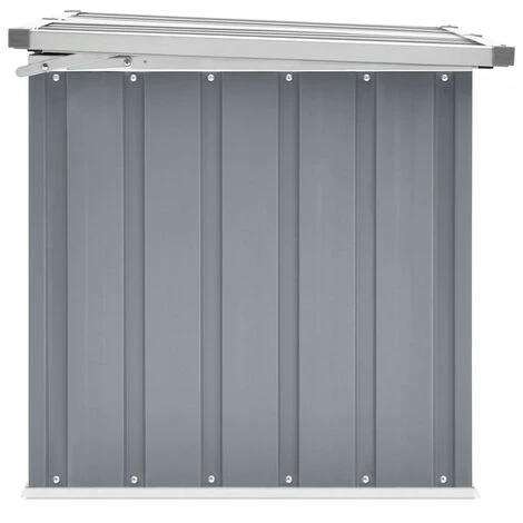 LES TENDANCES Boîte De Rangement De Jardin Gris 109x67x65 Cm 7 LES TENDANCES Boîte De Rangement De Jardin Gris 109x67x65 Cm – Image 5