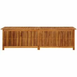 LES TENDANCES Boîte De Rangement De Jardin 200x50x58 Cm Bois D'acacia Solide -Rangement de jardin Soldes 66925283 4