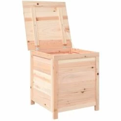 YOUTHUP Boîte à Coussins D'extérieur 50x50x56 Cm Bois De Sapin Massif - Brun -Rangement de jardin Soldes 67161948 5