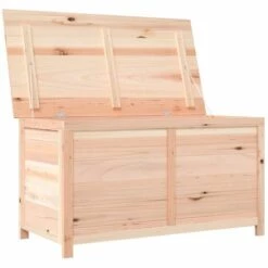 YOUTHUP Boîte à Coussins D'extérieur 100x50x56 Cm Bois De Sapin Massif - Brun -Rangement de jardin Soldes 67162315 5