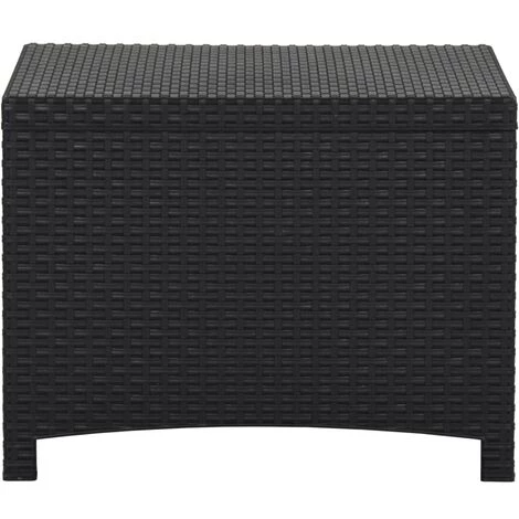TRUE DEAL Boîte De Rangement De Jardin 60x54x41 Cm Rotin PP Graphite 6 TRUE DEAL Boîte De Rangement De Jardin 60x54x41 Cm Rotin PP Graphite – Image 4