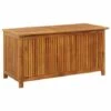 TRUE DEAL Boîte De Rangement De Jardin 113x50x58 Cm Bois D'acacia Solide -Rangement de jardin Soldes 67299940 1
