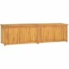 TRUE DEAL Boîte De Jardin 200x50x55 Cm Bois Massif De Teck