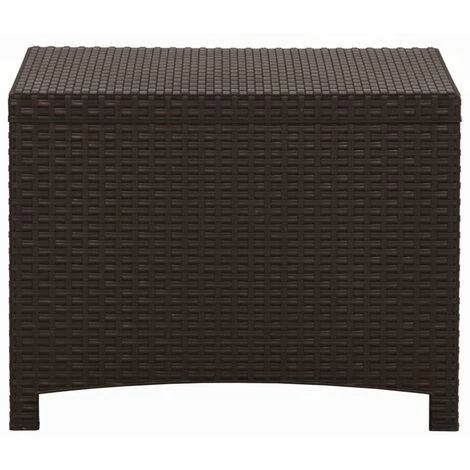 TRUE DEAL Boîte De Rangement De Jardin 60x54x41 Cm Rotin PP Marron 6 TRUE DEAL Boîte De Rangement De Jardin 60x54x41 Cm Rotin PP Marron – Image 4