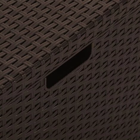 TRUE DEAL Boîte De Rangement De Jardin 60x54x41 Cm Rotin PP Marron 7 TRUE DEAL Boîte De Rangement De Jardin 60x54x41 Cm Rotin PP Marron – Image 5