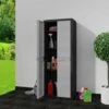DOC&ET² Armoire De Rangement De Jardin Avec 3 étagères Noir Et Gris 2 DOC&ET² Armoire De Rangement De Jardin Avec 3 étagères Noir Et Gris -Rangement de jardin Soldes 67320998 1