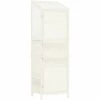Remise De Jardin Blanc 55x52x174,5 Cm Bois De Sapin Solide VidaXL - Blanc -Rangement de jardin Soldes 67891977 1