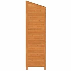 Remise De Jardin Marron 55x52x174,5 Cm Bois De Sapin Solide VidaXL - Brun -Rangement de jardin Soldes 67892231 5