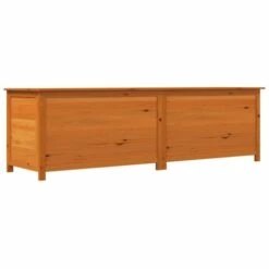 Boîte à Coussins D'extérieur Marron 200x50x56 Cm Sapin Massif VidaXL