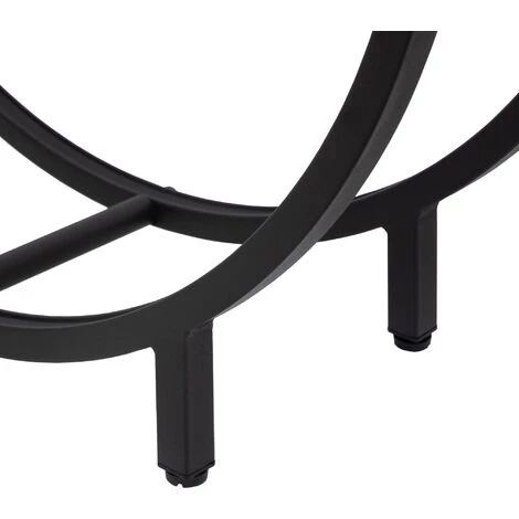 ML-DESIGN Étagère De Cheminée Support Ronde En Acier Pour Bois De Chauffage Porte-bûches 7 ML-DESIGN Étagère De Cheminée Support Ronde En Acier Pour Bois De Chauffage Porte-bûches – Image 5
