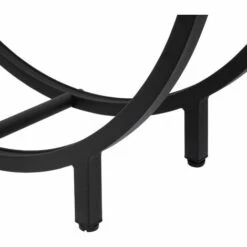 ML-DESIGN Étagère à Bois De Chauffage Support Ronde Range Bûches Noir En Acier 72x70x20 Cm -Rangement de jardin Soldes 68003838 5