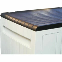 Baúl De Almacenaje Fabricado En Resina Gardiun Top 117x45,5x57,50 Cm 270L Montaje En Clic Con Sistema De Cierre En Color Gris -Rangement de jardin Soldes 68566247 5