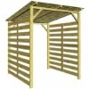 VidaXL Abri De Stockage Du Bois De Chauffage Bois De Pin Imprégné 2 Parois - Brun -Rangement de jardin Soldes 6916854 1