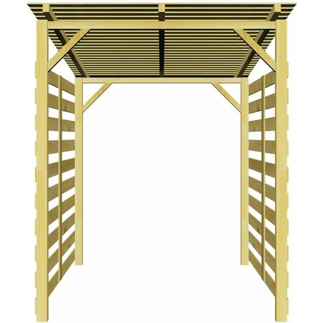 VidaXL Abri De Stockage Du Bois De Chauffage Bois De Pin Imprégné 2 Parois - Brun 4 VidaXL Abri De Stockage Du Bois De Chauffage Bois De Pin Imprégné 2 Parois - Brun – Image 2