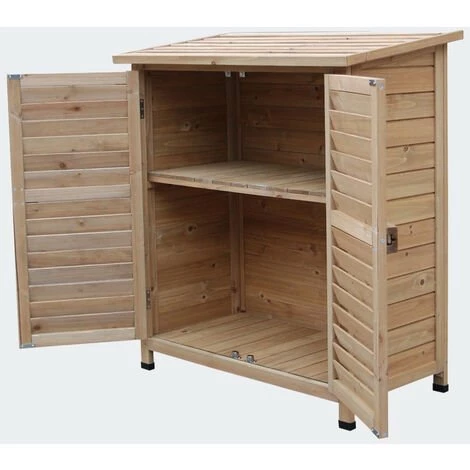 HELLOSHOP26 Cabane Abri De Jardin Doubles Portes 87 X 46 X 91 Cm Bois D'épicéa - Bois 3 HELLOSHOP26 Cabane Abri De Jardin Doubles Portes 87 X 46 X 91 Cm Bois D'épicéa - Bois