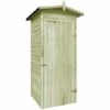 VidaXL Abri De Stockage De Jardin Bois De Pin Imprégné 100x100x210 Cm - Brun