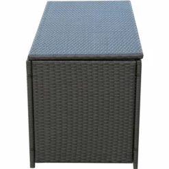 Outsunny Coffre Malle De Rangement 118L X 54l X 59H Cm Résine Tressée Imitation Rotin Café Foncé - Marron 11 Outsunny Coffre Malle De Rangement 118L X 54l X 59H Cm Résine Tressée Imitation Rotin Café Foncé - Marron -Rangement de jardin Soldes 7213313 5