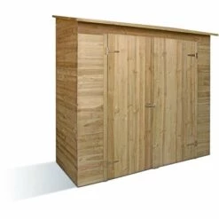 JARDIPOLYS Armoire De Jardin Avec Toit Schingel Savona | 200 X 100 X 200 Cm - Bois