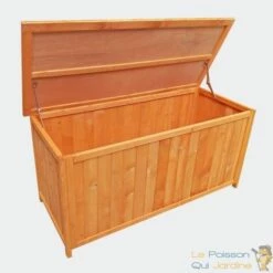 LE POISSON QUI JARDINE.FR Coffre De Rangement En Bois D'Épicéa Pour Jardin. Longueur De 127 Cm - Brun -Rangement de jardin Soldes 8327952 5