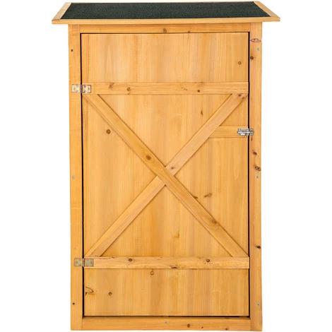 TECTAKE Armoire De Jardin En Bois 75 Cm X 56 Cm X 118 Cm Marron - Marron 5 TECTAKE Armoire De Jardin En Bois 75 Cm X 56 Cm X 118 Cm Marron - Marron – Image 3